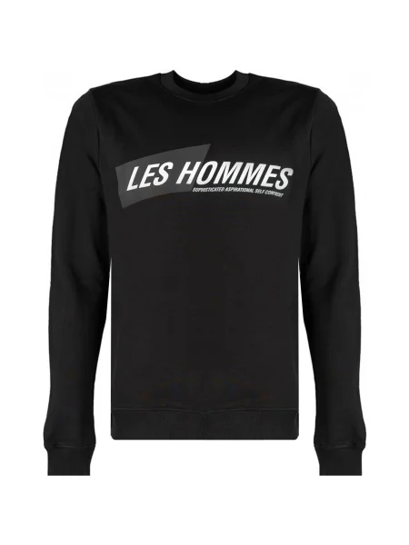Pulover Les Hommes cu decolteu rotund negru