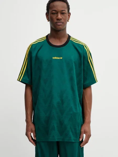 Adidas Originals tricou JACQUARD JSY verde