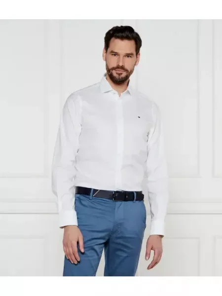Tommy Hilfiger Cămașă | stretch alb