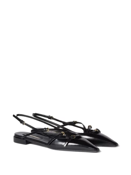 Pantofi cu toc Miu Miu fără toc negru