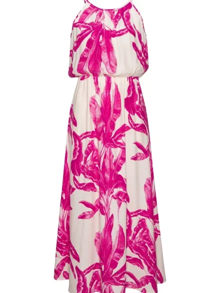 LASCANA Rochie de vară crem / închis roz