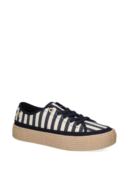 Sneakerși Tommy Hilfiger cu dungi cu platformă albastru