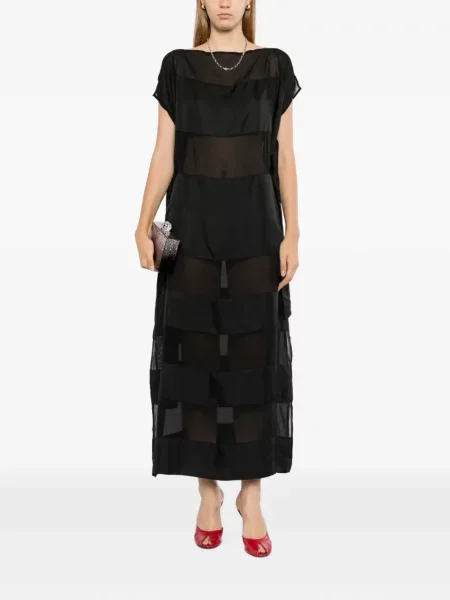 Rochie Cynthia Rowley de mătase negru