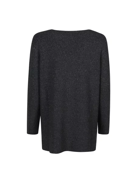 Dzianinowy sweter Fabiana Filippi czarny