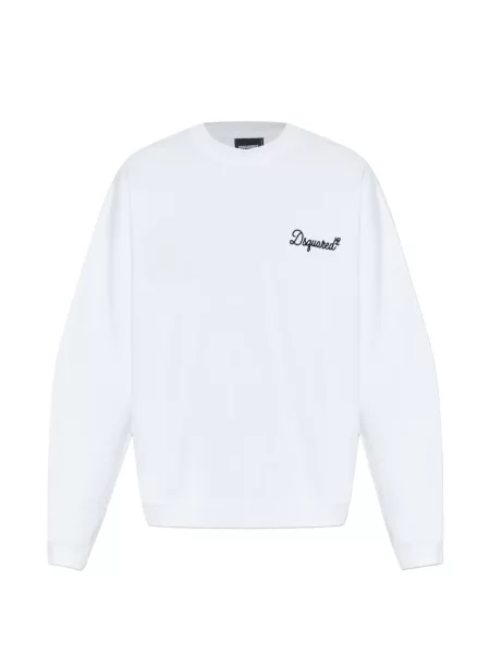 Hanorac crewneck Dsquared2 alb