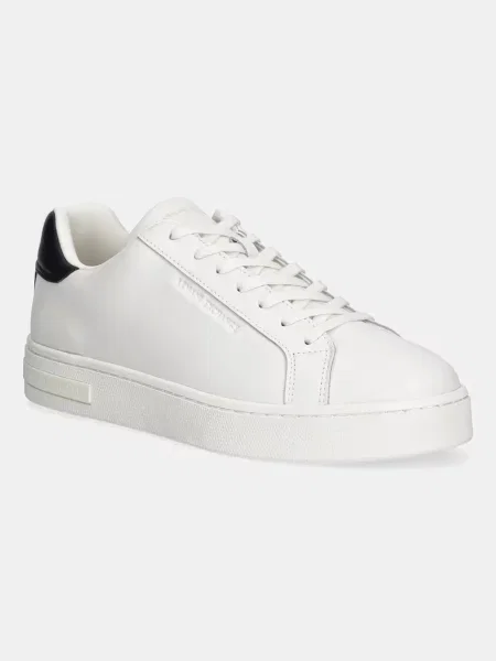 Usnjene superge Armani Exchange bela