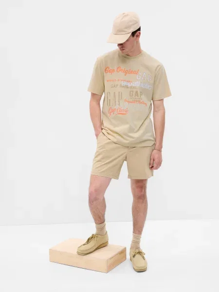 Majica Gap z avtogramom bež