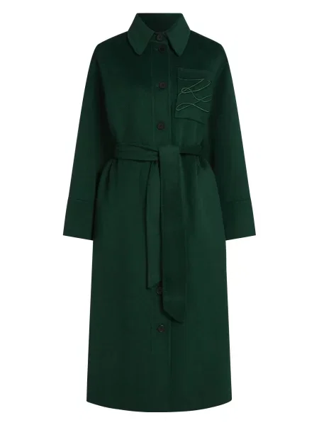 Karl Lagerfeld Palton de primăvară-toamnă pin verde