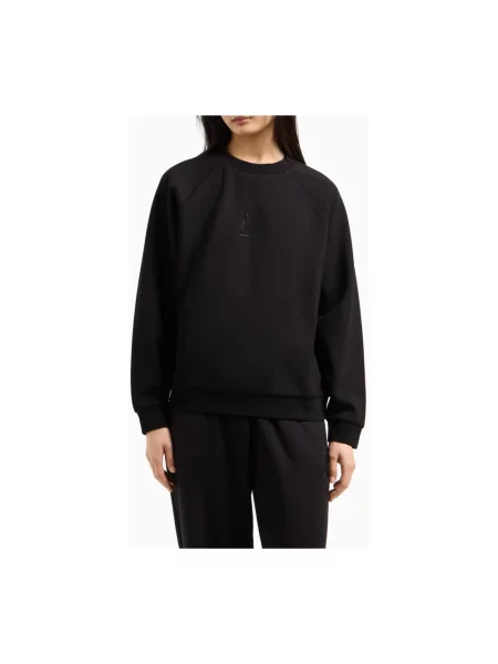 Bluza Armani Exchange z odkrytymi ramionami casual czarna