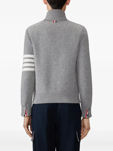 Pulover Thom Browne cu dungi gri