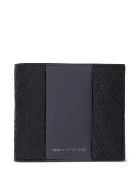 Portofel Armani Exchange cu autograf negru