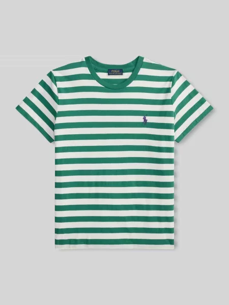 Męski t-shirt o kroju regular fit z czystej bawełny Polo Ralph Lauren zielona