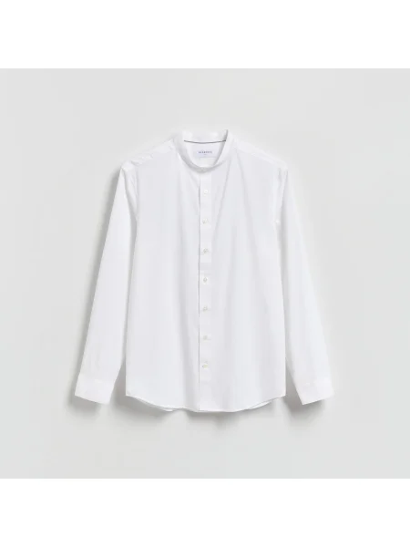 Reserved Slim fit ing álló gallérral fehér