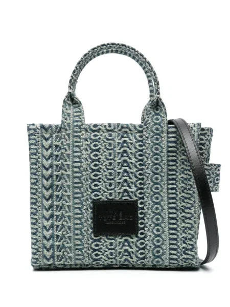 Geantă Marc Jacobs din jacard albastru