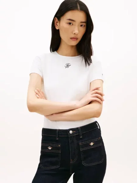 Tommy Hilfiger Póló Krém fehér