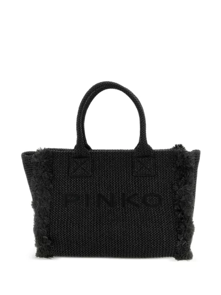 Shopper táska Pinko rojtokkal fekete