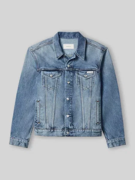 Kurtka jeansowa o kroju regular fit z czystej bawełny Calvin Klein Jeans niebieska