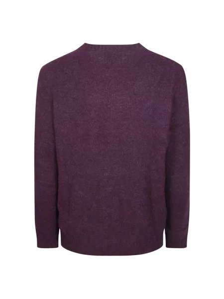 Sweter Mc2 Saint Barth z alpaki fioletowy