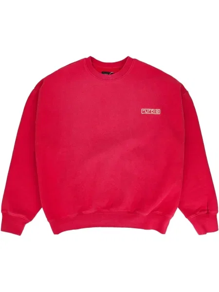 Hanorac din fleece Purple Brand din fleece roșu