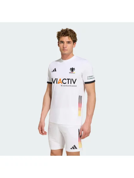 Koszulka Adidas z dżerseju biała