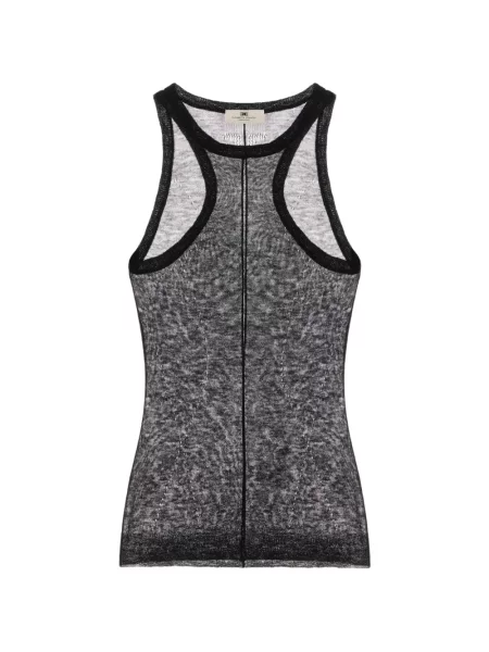 Top Elisabetta Franchi de lână negru