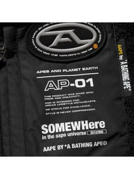 Bluza z kapturem Aape By A Bathing Ape czarna