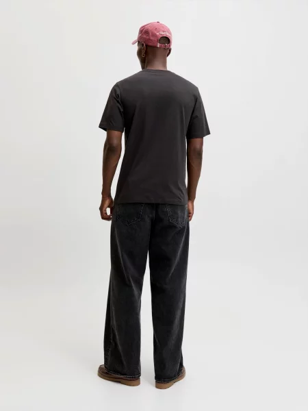 JACK & JONES Tričko JORNORREBRO krémová čierna