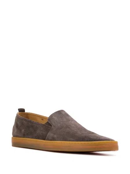 Slip-on лоуфъри Henderson Baracco със заоблени върхове кафяво
