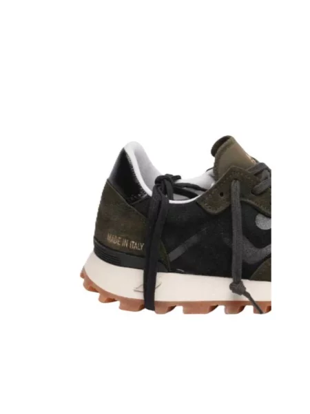 Sneakersy No Map Society skórzane zielone