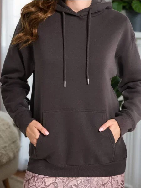 Проста худі basic темно-сірий сіре