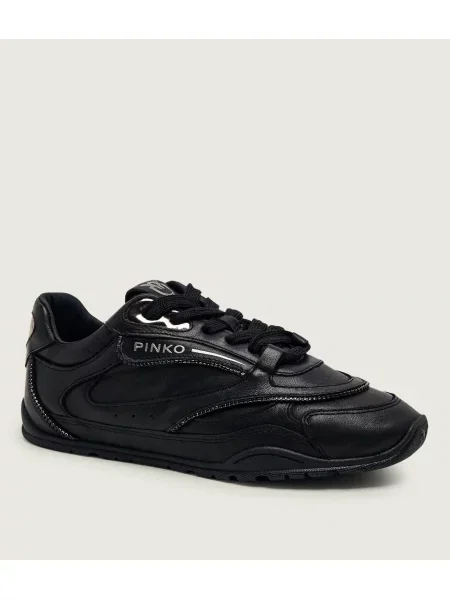 Pinko Teniși din piele Yulia 04 negru