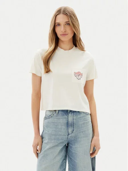 Volcom Футболка Pocket Dial Écru Boxy Fit