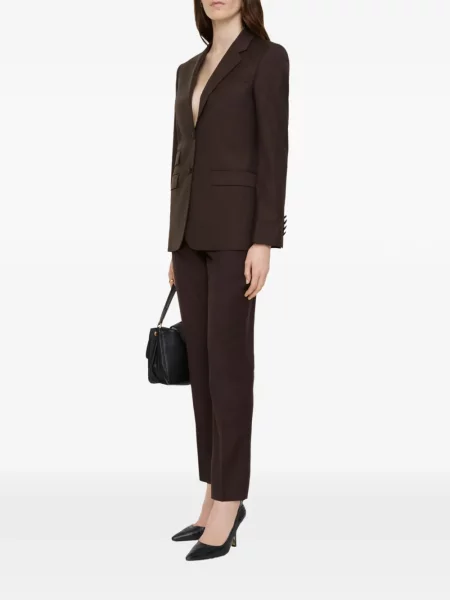 Pantaloni Burberry de lână maro