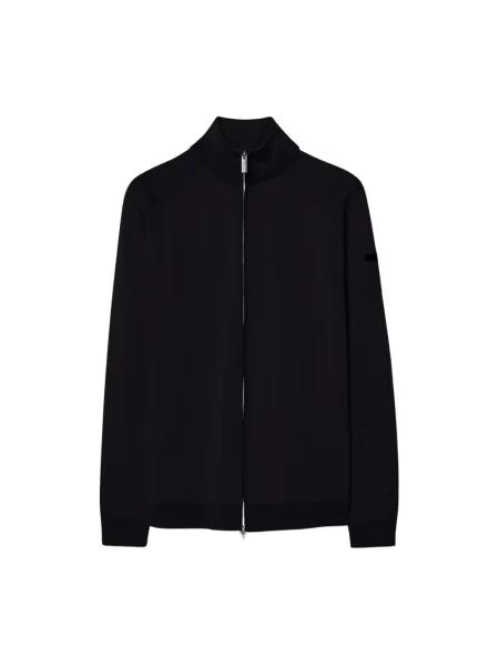 Dzianinowy sweter Rrd czarny