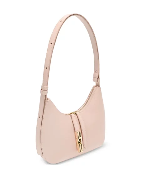 Geanta de piele Furla din piele roz