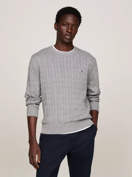 Tommy Hilfiger Pulover TH x F.C. Liverpool gri