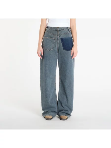 Nohavice Mm6 päťvreckový dizajn sivá