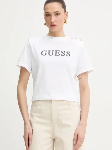 T-shirt Guess γυναικείο MARINA λευκό