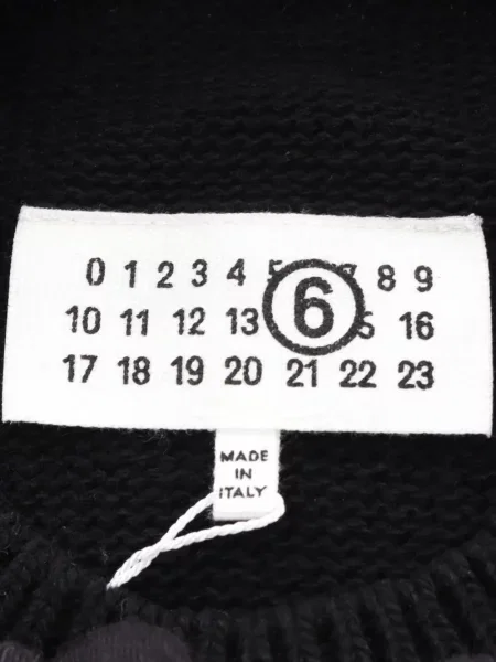 Pulover Mm6 Maison Margiela cu autograf negru
