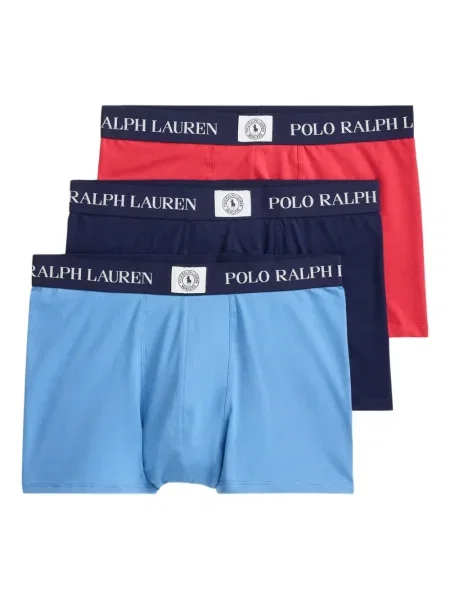 Chiloți Polo Ralph Lauren din țesătură twill cu autograf cu glugă albastru