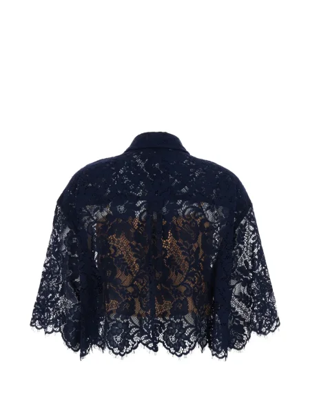 Duża kopertówka Michael Michael Kors koronkowa brązowa