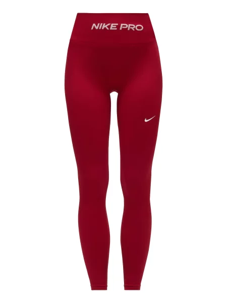 NIKE Pantaloni sport Pro roșu vin alb