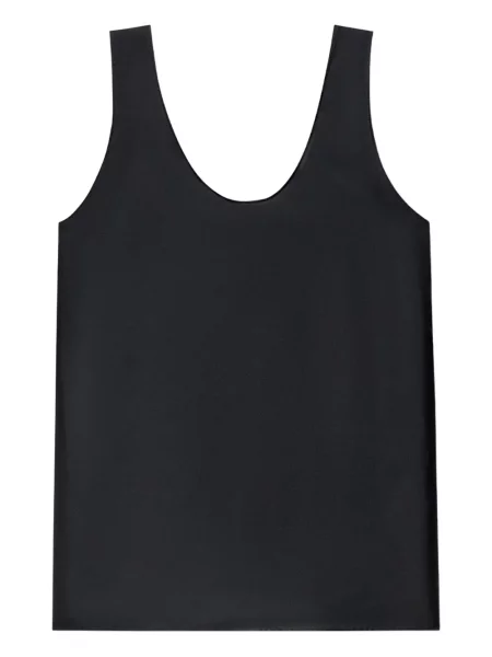 Top Another Tomorrow de mătase negru