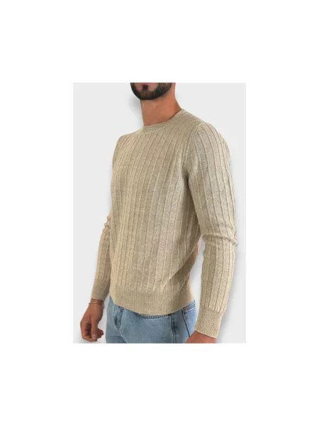 Sweter La Fileria beżowy