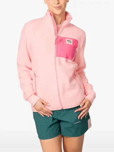 Hanorac din fleece Kari Traa din fleece roz