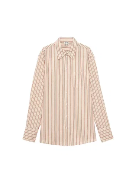 Koszula Ines De La Fressange Paris w paski beżowa
