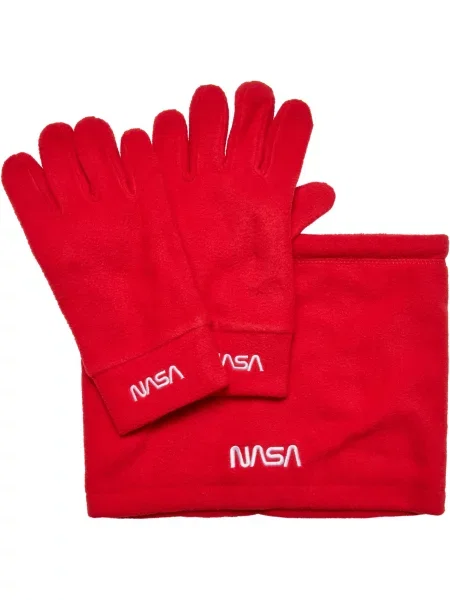 Hanorac din fleece Mister Tee din fleece roșu
