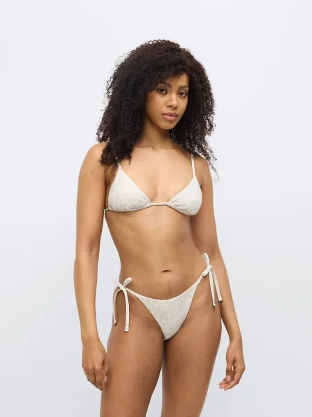 Calvin Klein Swimwear Sutien costum de baie gri deschis alb