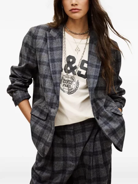 Sacou Ba&sh în carouri gri