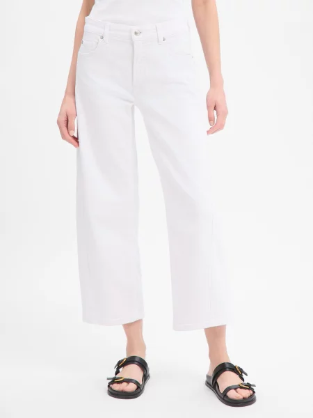 Cambio Jeansy Barrel Oria Kobiety 34 biały